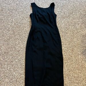 Donna Ricco Black Designer Sleeveless Dress with open back tie, size 8